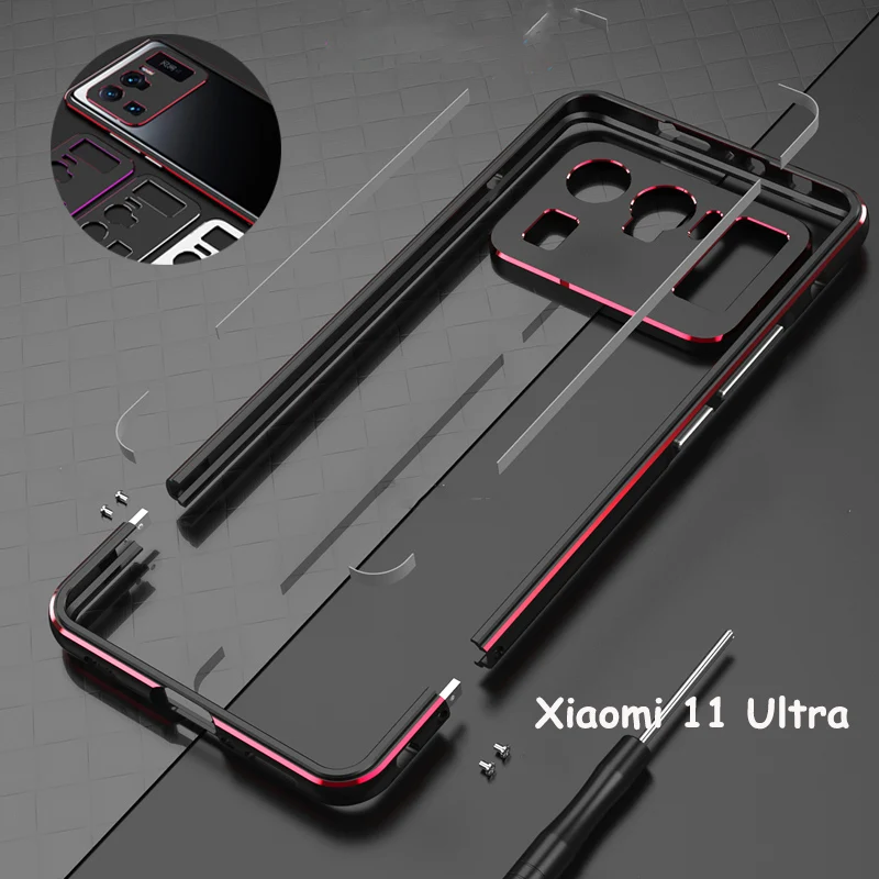 Bumper Case For Xiaomi 11 Ultra Mi 11u Metal Aluminum Frame Luxury Shockproof Phone Metal case + carmera Protector Accessories
Bumper Case For Xiaomi 11 Ultra Mi 11u Metal Aluminum Frame Luxury Shockproof Phone Metal case + carmera Protector Accessories
