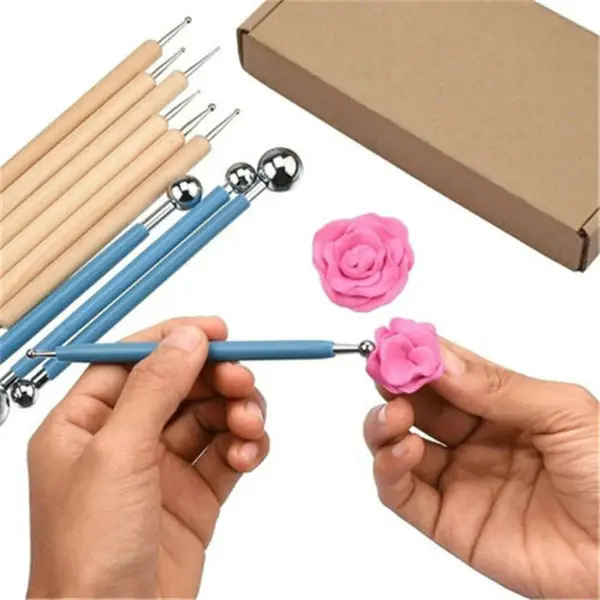 14pcs Ball Stylus Dotting Tools Set for Embossing Pattern Clay Pottery Ceramics Flower Carving Sculpting Modeling FEA889
14pcs Ball Stylus Dotting Tools Set for Embossing Pattern Clay Pottery Ceramics Flower Carving Sculpting Modeling FEA889