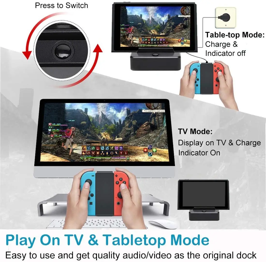 For Nintend Switch HDMI Video Converter Base Switch Portable TV Base Converter Game Accessories For NS Game Console
For Nintend Switch HDMI Video Converter Base Switch Portable TV Base Converter Game Accessories For NS Game Console