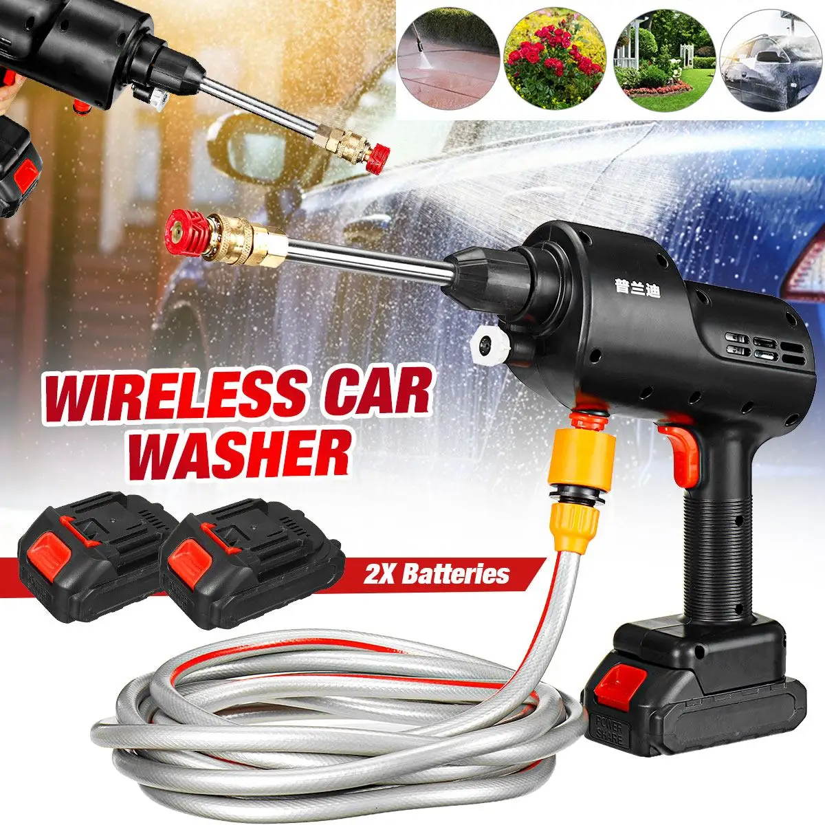 Wireless Car Washer self-priming High Pressure Car Cleaner Foam Generator 3 water types rechargeable for Makita Battery 12000mAh
Wireless Car Washer self-priming High Pressure Car Cleaner Foam Generator 3 water types rechargeable for Makita Battery 12000mAh