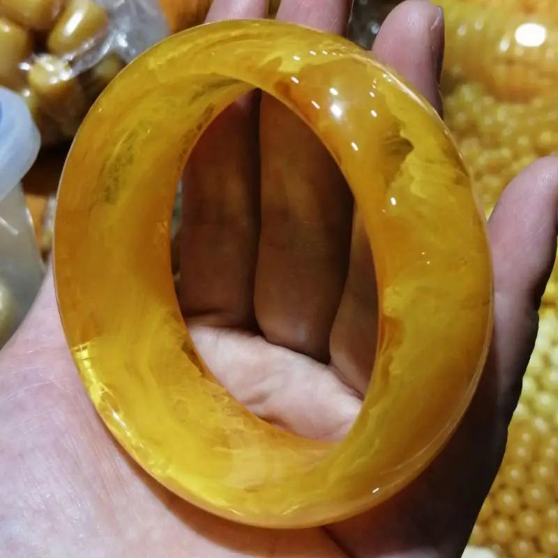 Natural Baltic Ambers Bangles Women Fine Jewelry Yellow Old Beeswax Bangle Accessories Jewellery For Mom And Girlfriend Gifts 
Natural Baltic Ambers Bangles Women Fine Jewelry Yellow Old Beeswax Bangle Accessories Jewellery For Mom And Girlfriend Gifts