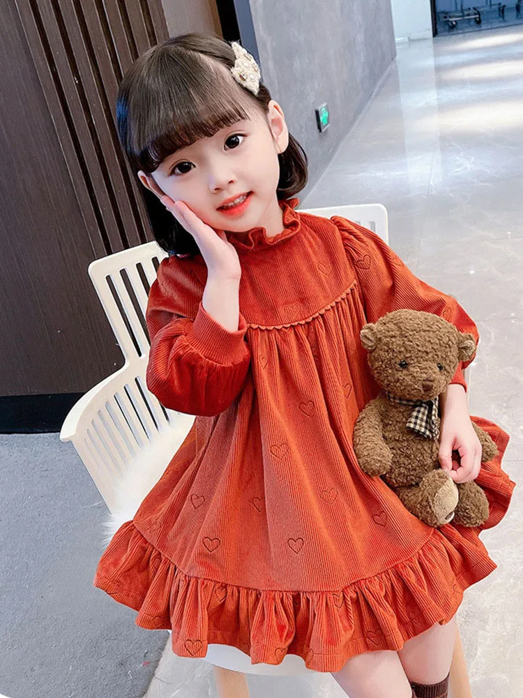 New Girls Fashion Dress Kids Cotton Dresses for Girls Winter Outfits Casual Dress Orange Color Toddler Girl Dress Thick AC01
New Girls Fashion Dress Kids Cotton Dresses for Girls Winter Outfits Casual Dress Orange Color Toddler Girl Dress Thick AC01
