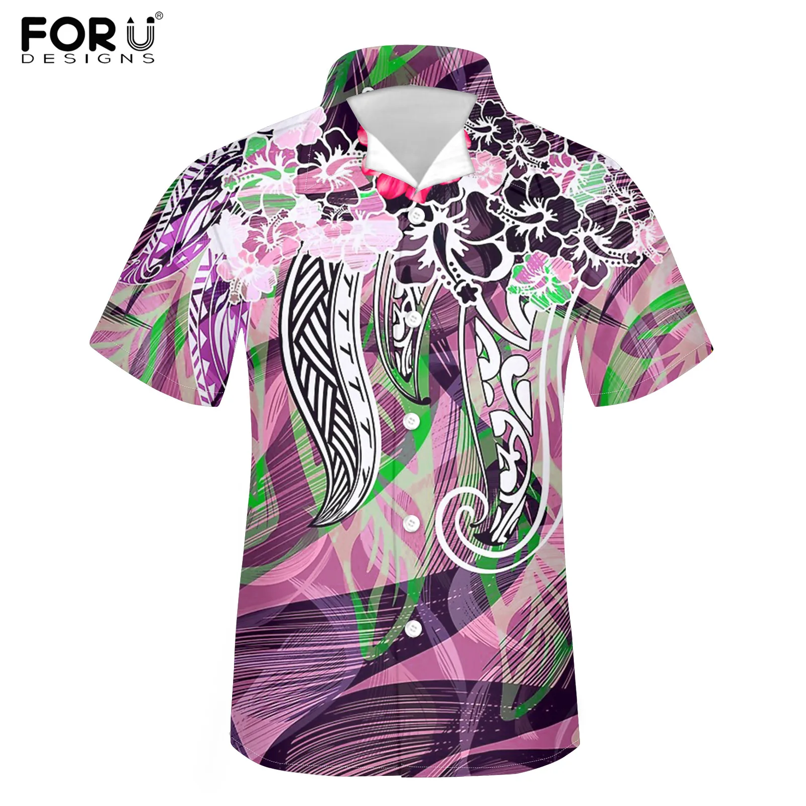 FORUDESIGNS Samoan Hibiscus Print Men's Button Short Sleeve Fashion Stand Collar Large Size Streetwear 7XL Comortable Beach Tees
FORUDESIGNS Samoan Hibiscus Print Men's Button Short Sleeve Fashion Stand Collar Large Size Streetwear 7XL Comortable Beach Tees