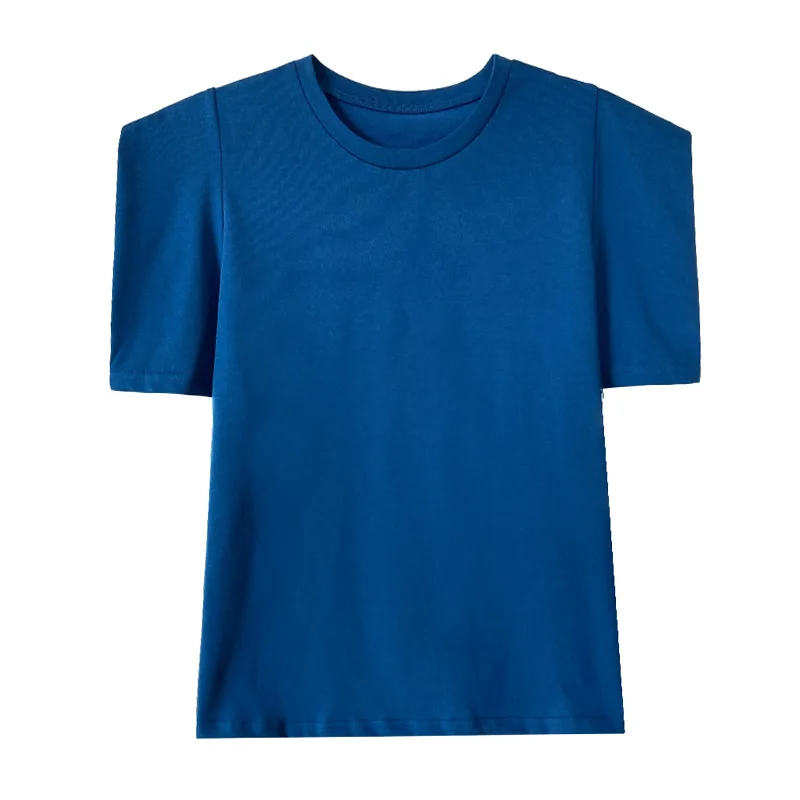 Summer Women T Shirt Puff Short Sleeve New Korean Design T-Shirt Loose Round Neck Blue Black Bubble Sleeve Top
Summer Women T Shirt Puff Short Sleeve New Korean Design T-Shirt Loose Round Neck Blue Black Bubble Sleeve Top