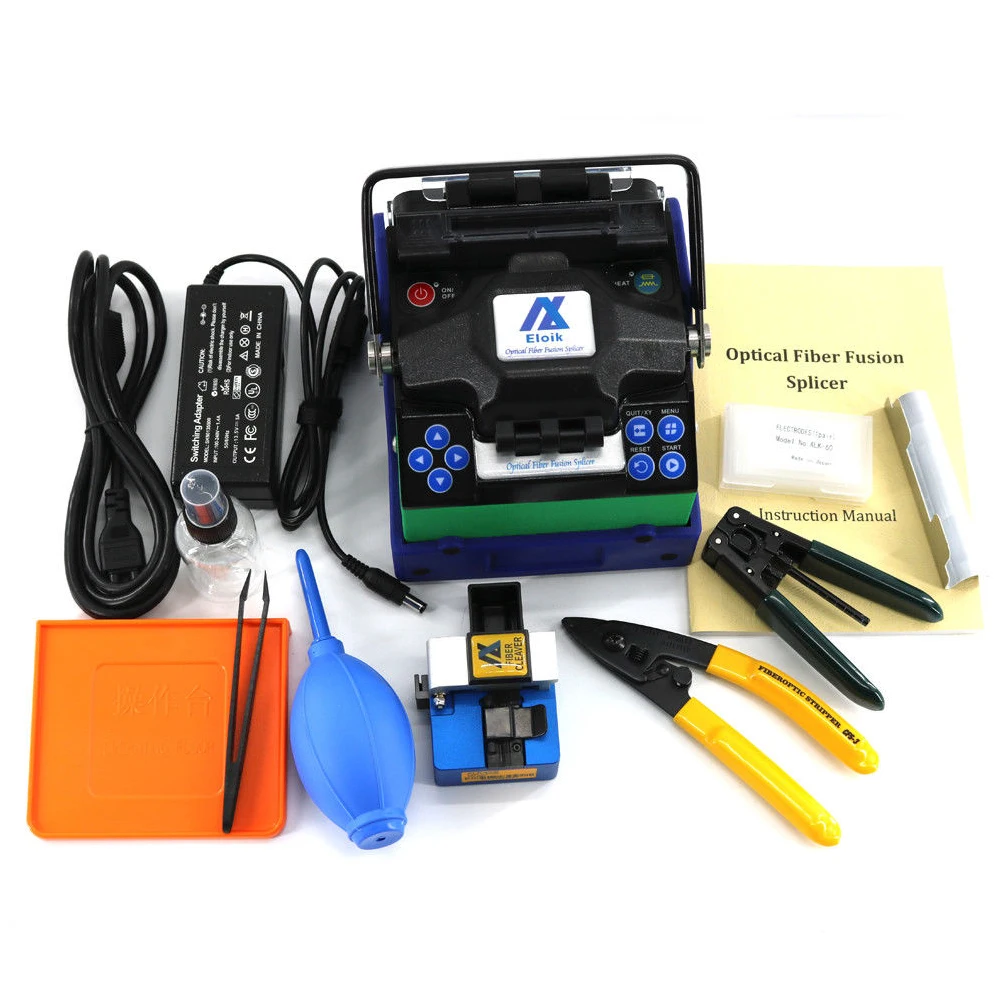 Multilanguage latest 7S Fast Splicing Eloik ALK-88A Fiber Splicing Machine fusion splicer
Multilanguage latest 7S Fast Splicing Eloik ALK-88A Fiber Splicing Machine fusion splicer