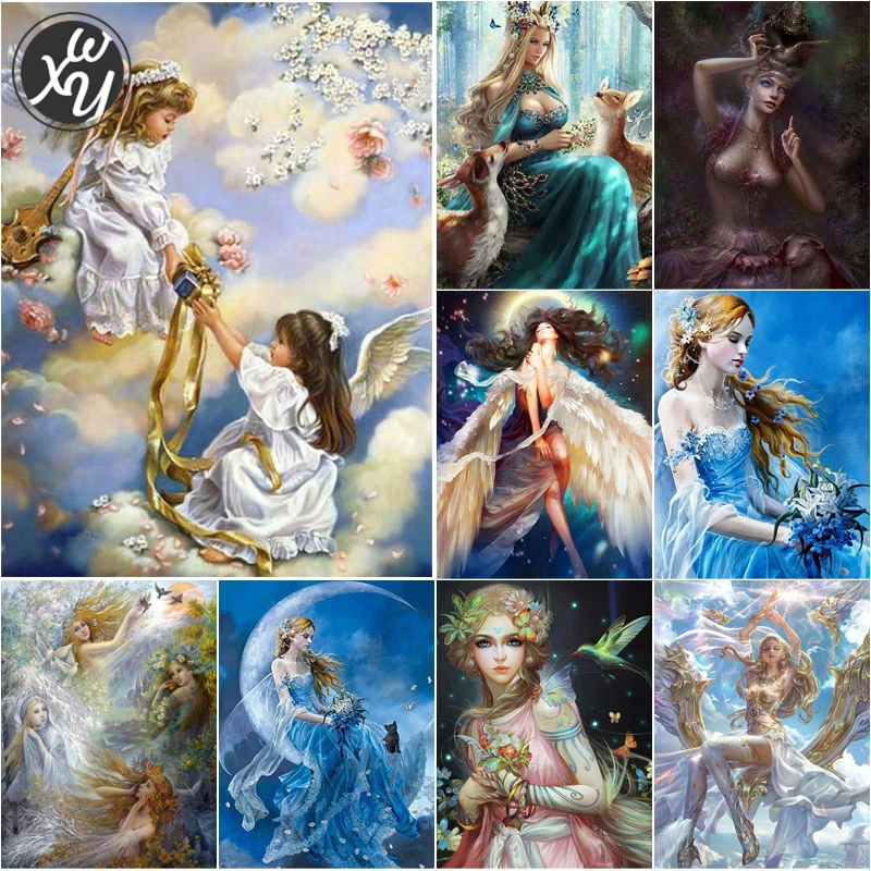 WEIWEI Diamond Mosaic Beautiful Fairy Round Square Full Cross Stitch Portrait Diamond Painting for Adults Diy Handicraft Decor
WEIWEI Diamond Mosaic Beautiful Fairy Round Square Full Cross Stitch Portrait Diamond Painting for Adults Diy Handicraft Decor