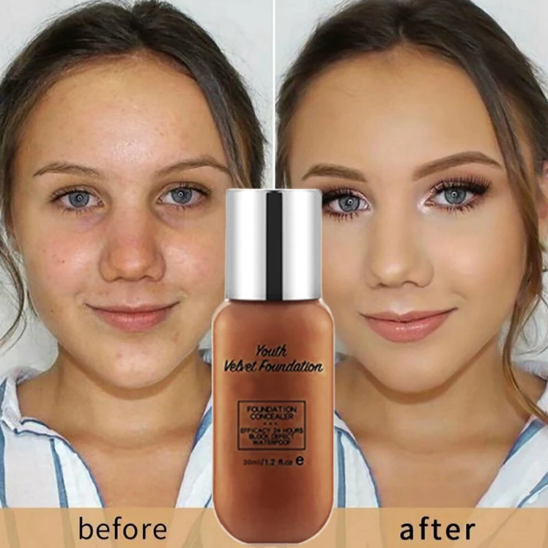 1Pc 30ML Face Make Up Concealer Acne Waterproof Brighten Moisturizing Oil-Control Whitening Liquid Foundation-Dark Brown
1Pc 30ML Face Make Up Concealer Acne Waterproof Brighten Moisturizing Oil-Control Whitening Liquid Foundation-Dark Brown