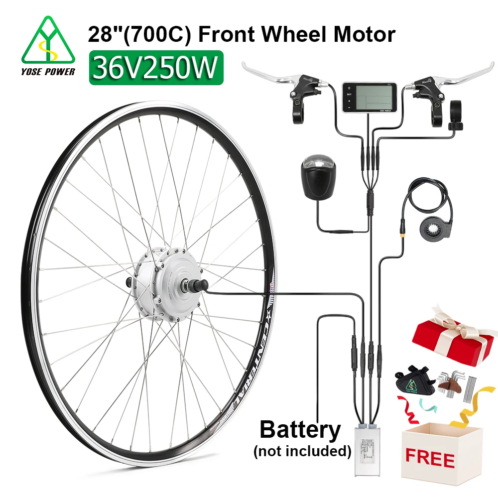 Электрический двухколесный мотор 36V 250W 28 ''(700C) Мотор Ступицы переднего колеса