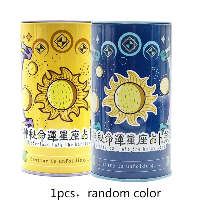 Constellation Tarot Cards Metal Box Mysterious Astrology Divination Fate Card Family Party Board Game Horoscopes
Constellation Tarot Cards Metal Box Mysterious Astrology Divination Fate Card Family Party Board Game Horoscopes