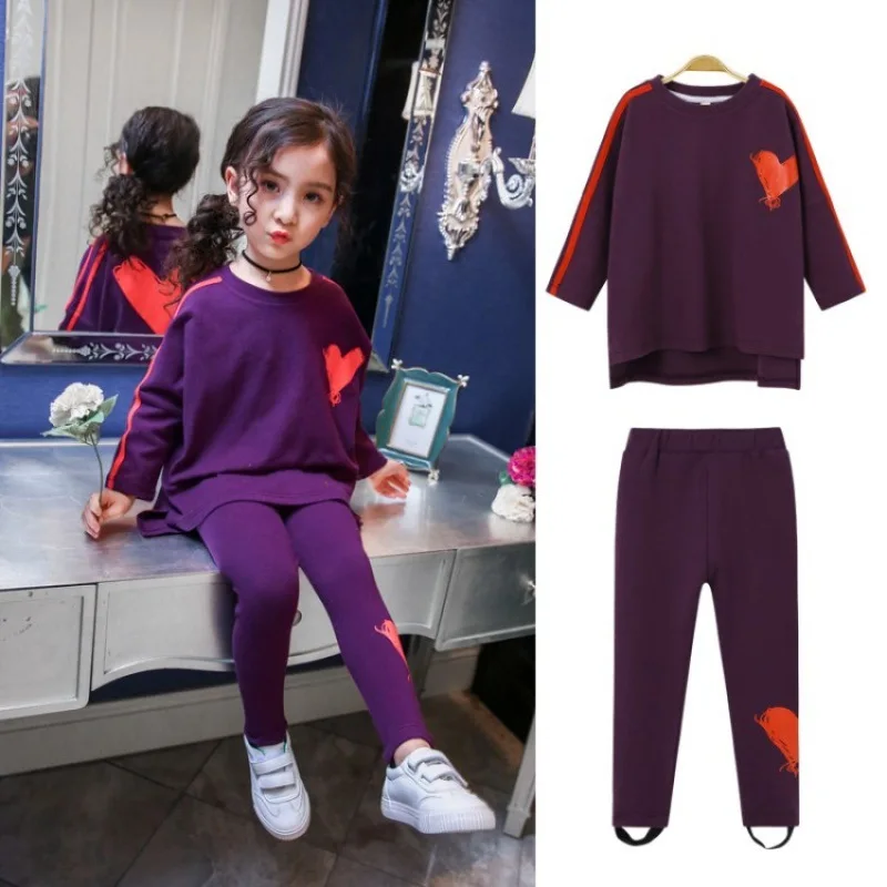 Girls Stretch Long Sleeve 2 Pcs Clothing Spring Autumn Casual Pullover Costume Fashion Children Clothes For 2-8 Years
Girls Stretch Long Sleeve 2 Pcs Clothing Spring Autumn Casual Pullover Costume Fashion Children Clothes For 2-8 Years