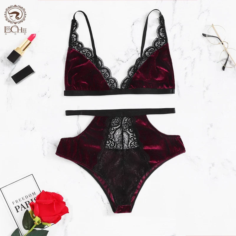 Leechee Bra Set Comfortable Wire Free Brassiere Brief Sets Golden Velvet Women's Underwear Lace Patchwork Intimate Lingerie Set
Leechee Bra Set Comfortable Wire Free Brassiere Brief Sets Golden Velvet Women's Underwear Lace Patchwork Intimate Lingerie Set