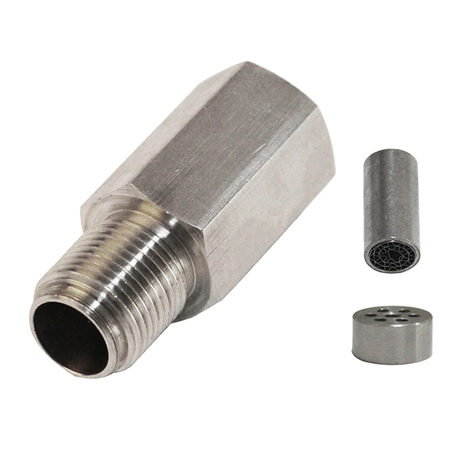 M18x1.5mm Metal O2 Oxygen Sensor Spacer Adapter CEL FIX Restrictor Fitting - Silver
M18x1.5mm Metal O2 Oxygen Sensor Spacer Adapter CEL FIX Restrictor Fitting - Silver