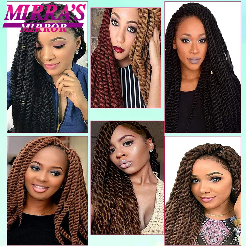 Mirra's Mirror Havana Twist Crochet Hair 6 Packs 12inch 18inch 22inch Synthetic Crochet Braids Senegalese Twist Braiding Hair
Mirra's Mirror Havana Twist Crochet Hair 6 Packs 12inch 18inch 22inch Synthetic Crochet Braids Senegalese Twist Braiding Hair