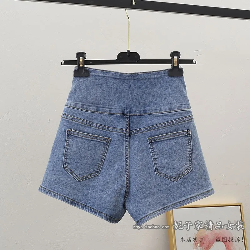 2021 Summer Jeans Diamond-Embedded Cross-Woven Ultra-High Waist Belly-Contracting Denim Shorts Beads Flower Wide-Leg Hot Pants
2021 Summer Jeans Diamond-Embedded Cross-Woven Ultra-High Waist Belly-Contracting Denim Shorts Beads Flower Wide-Leg Hot Pants