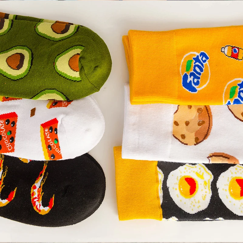 Spring and Autumn New Hot Sale Colorful Men's Cotton Socks Cute Food Pattern Creative Women's Socks Novelty Cartoon Gift Socks
Spring and Autumn New Hot Sale Colorful Men's Cotton Socks Cute Food Pattern Creative Women's Socks Novelty Cartoon Gift Socks