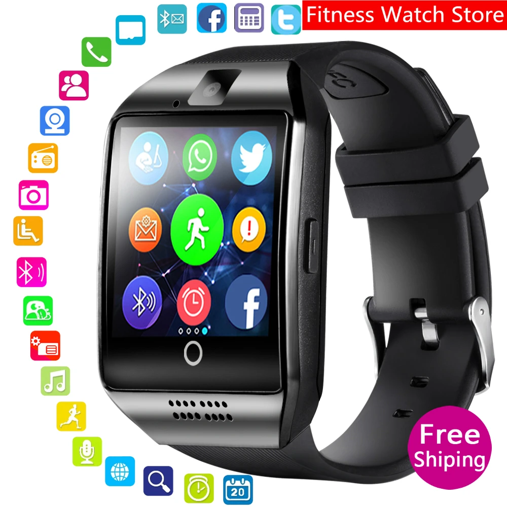 TF card smart watch Q18 Camera Bluetooth smartwatch Women Men's Watches Fitness Bracelet pk amazfit neo gt08 A1 X6 amazfit gts 
TF card smart watch Q18 Camera Bluetooth smartwatch Women Men's Watches Fitness Bracelet pk amazfit neo gt08 A1 X6 amazfit gts