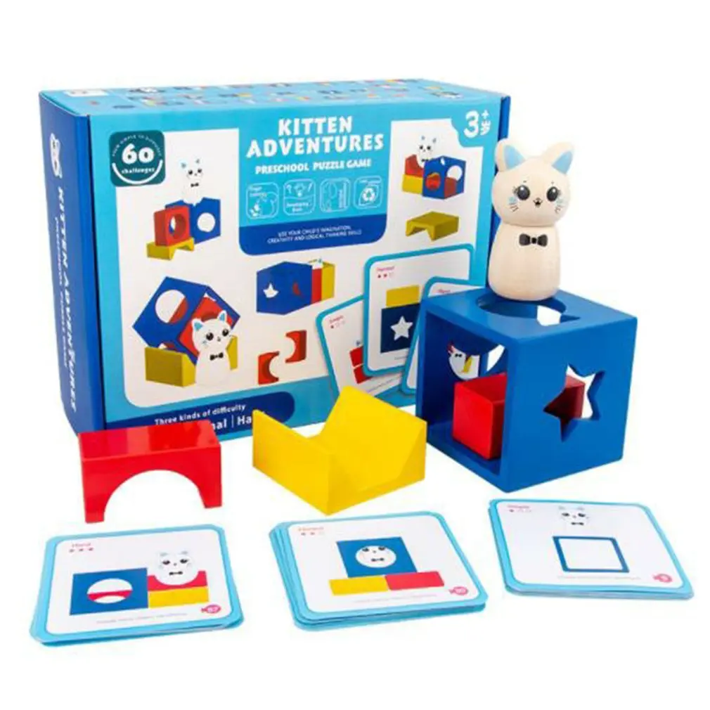 Children's Educational Toys, Parent-child Interactive Magic Box, Wooden Toys, Kitten Adventures Kitten Adventures
Children's Educational Toys, Parent-child Interactive Magic Box, Wooden Toys, Kitten Adventures Kitten Adventures