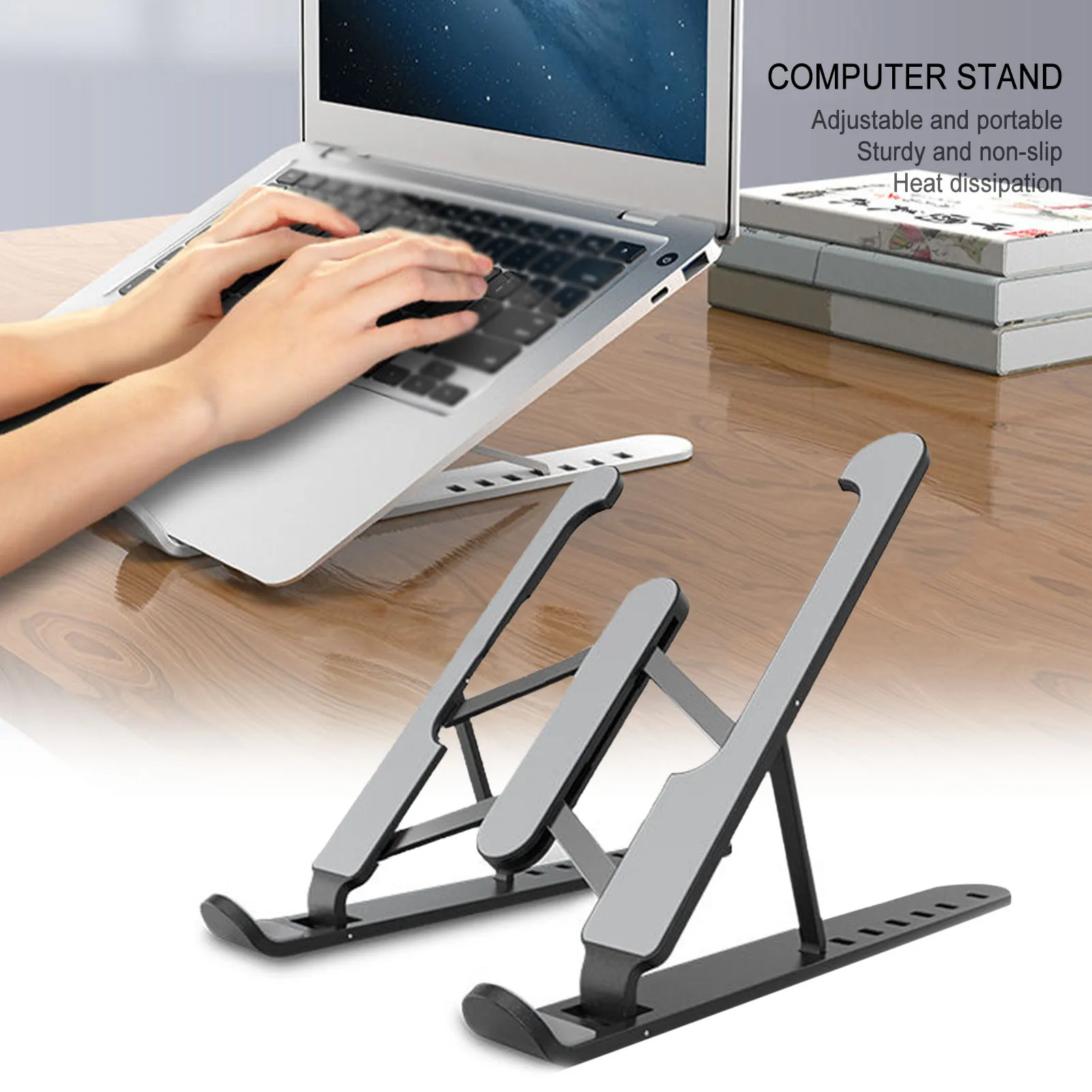 Aluminum Alloy Folding Laptop Stand Adjustable HeightTabletHolder Non-slip Cooling Bracket Folding Laptop Stand For Mac Lapdesk
Aluminum Alloy Folding Laptop Stand Adjustable HeightTabletHolder Non-slip Cooling Bracket Folding Laptop Stand For Mac Lapdesk