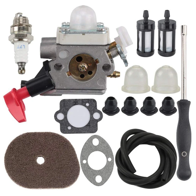 C1M-S267A FS40 Carburetor with Air Filter Adjustment Tool for Stihl FS50 FS50C HT56 HT56C KM56 KM56C KN56 FS56 FS56C FS70C FS70
C1M-S267A FS40 Carburetor with Air Filter Adjustment Tool for Stihl FS50 FS50C HT56 HT56C KM56 KM56C KN56 FS56 FS56C FS70C FS70