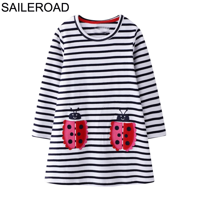 Girls Long Sleeve Dress SAILEROAD Brand Animal Applique Children Party Dresses Cotton for Kids Clothes 2020 Autumn Dress
Girls Long Sleeve Dress SAILEROAD Brand Animal Applique Children Party Dresses Cotton for Kids Clothes 2020 Autumn Dress
