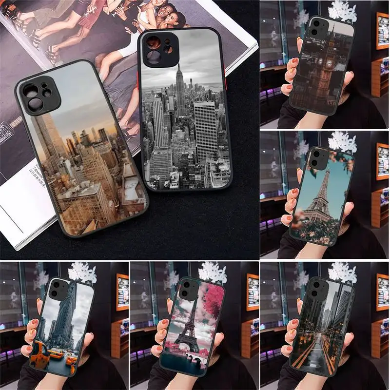 Fashion London Paris New york Phone Case Matte Transparent for iPhone 7 8 11 12 s mini pro X XS XR MAX Plus cover funda
Fashion London Paris New york Phone Case Matte Transparent for iPhone 7 8 11 12 s mini pro X XS XR MAX Plus cover funda