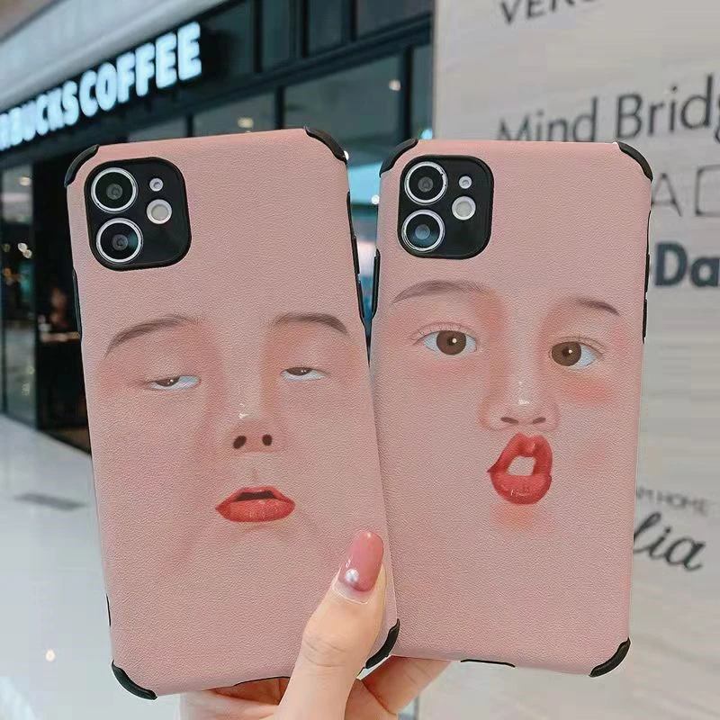 Cartoon Super Cute Expression Phone Cases For iPhone 11Pro MAX XS XR 7 8plus X Funny Couple IMD Silicone anti-drop Soft Cover
Cartoon Super Cute Expression Phone Cases For iPhone 11Pro MAX XS XR 7 8plus X Funny Couple IMD Silicone anti-drop Soft Cover