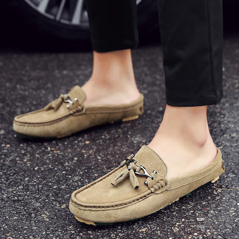FIXSYS Fashion Men Half Shoes Summer Tassel Loafer Lightweight Half Slippers for Man Breathable Slip-on Mules Outdoor Flat Shoes
FIXSYS Fashion Men Half Shoes Summer Tassel Loafer Lightweight Half Slippers for Man Breathable Slip-on Mules Outdoor Flat Shoes