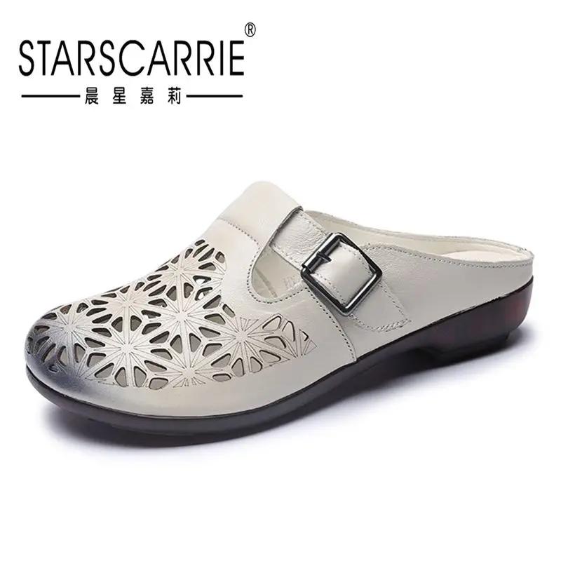 Летние кожаные сандалии Baotou шлепанцы на низком каблуке женские кожаные сандалии с вырезами в стиле ретро женские сандалии в национальном с... 
Летние кожаные сандалии Baotou шлепанцы на низком каблуке женские кожаные сандалии с вырезами в стиле ретро женские сандалии в национальном с...