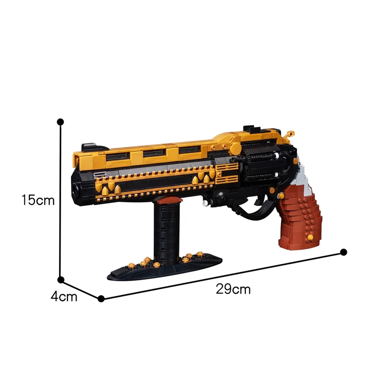Buildmoc Military Gun Destinys 2 Pistol The Last Word Exotic hand cannon Weapon Revolver Building Blocks Toys For Children Gift
Buildmoc Military Gun Destinys 2 Pistol The Last Word Exotic hand cannon Weapon Revolver Building Blocks Toys For Children Gift