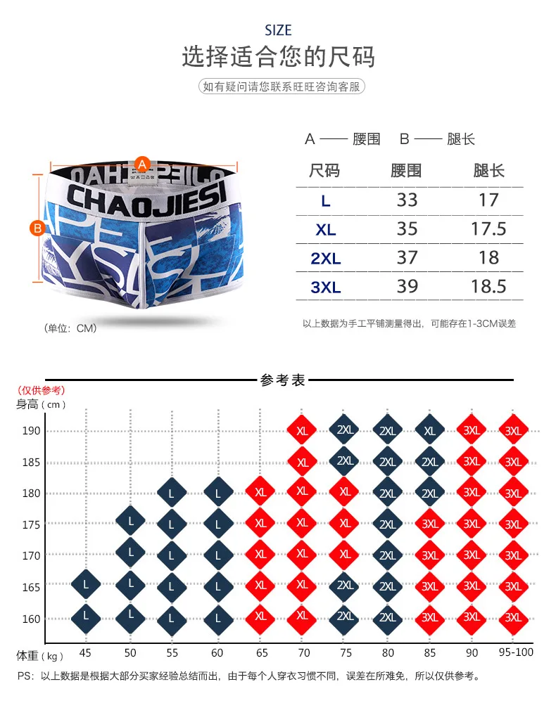 BOBTXS 1pcs Fashion printed boxers men's low waist cotton underpants personality trend Leggings
BOBTXS 1pcs Fashion printed boxers men's low waist cotton underpants personality trend Leggings