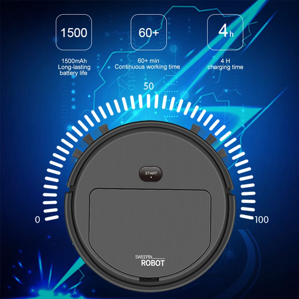 3-In-1 Multifunctional Smart Robot Vacuum Cleaner Automatic Vacuum Cleaners Auto Robot Cleaner Strong Suction Quiet Mini
3-In-1 Multifunctional Smart Robot Vacuum Cleaner Automatic Vacuum Cleaners Auto Robot Cleaner Strong Suction Quiet Mini