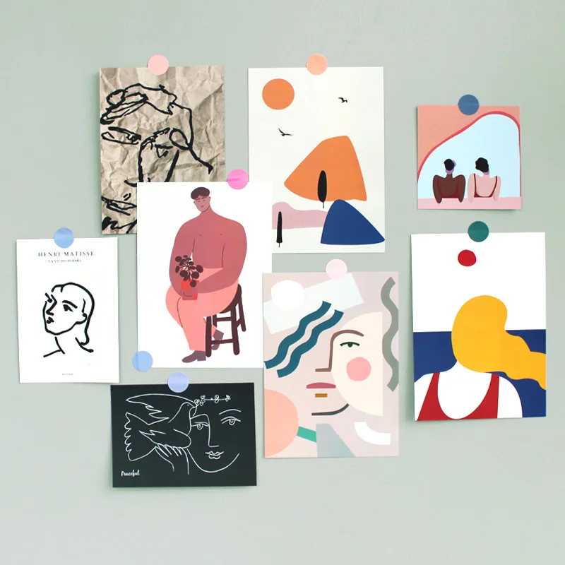 15 Sheets/set, Abstract Art, Wall Decoration Stickers, Interior Decoration Cards, Stationery Stickers, Postcards, Greeting Cards
15 Sheets/set, Abstract Art, Wall Decoration Stickers, Interior Decoration Cards, Stationery Stickers, Postcards, Greeting Cards