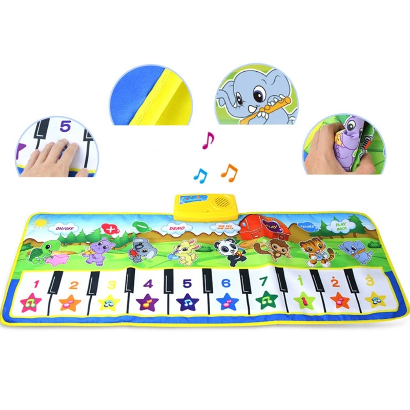 Piano Mat,Musical Keyboard Playmat Electronic Music Play Blanket Dance Mat Early Educational Toys for Boys Girls Birthday DXAD
Piano Mat,Musical Keyboard Playmat Electronic Music Play Blanket Dance Mat Early Educational Toys for Boys Girls Birthday DXAD