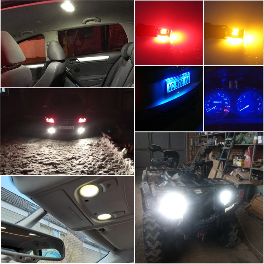 NLpearl 2x T10 W5W Led 4014 SMD 6000K White WY5W 168 194 Led Signal Lamp Dome Reading License Plate Light Car Interior Light 12V
NLpearl 2x T10 W5W Led 4014 SMD 6000K White WY5W 168 194 Led Signal Lamp Dome Reading License Plate Light Car Interior Light 12V