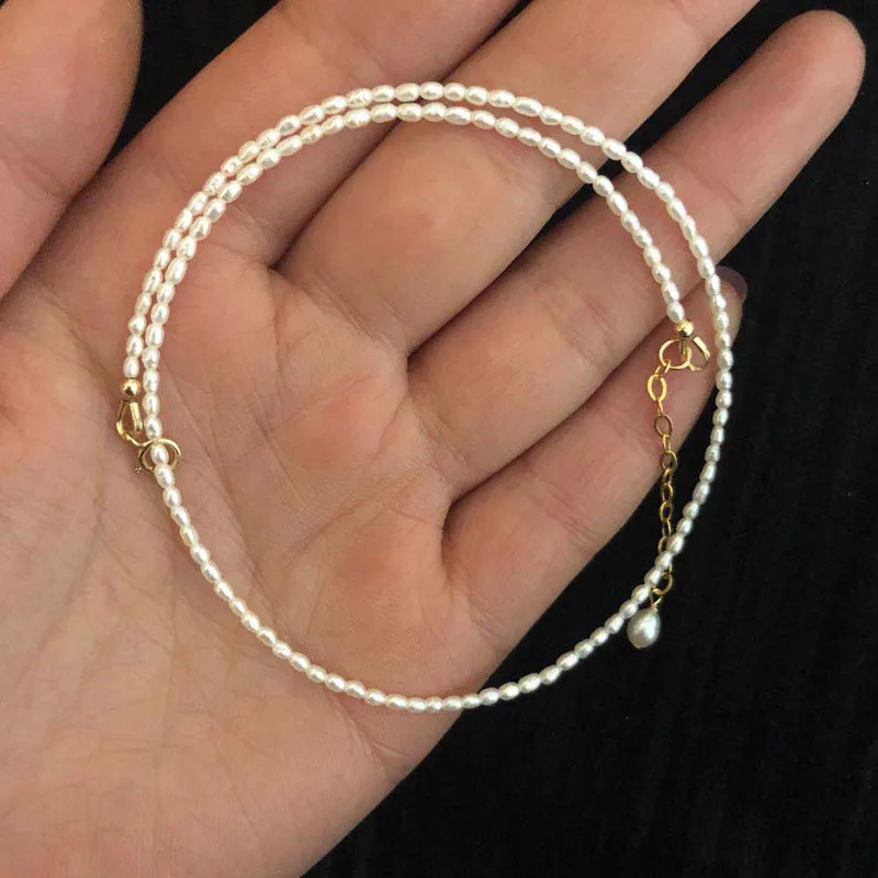 Real Pearl Choker Beads Shell Necklace 14K Gold Pendant Jewelry Gifts For Women Valentines Day Gift
Real Pearl Choker Beads Shell Necklace 14K Gold Pendant Jewelry Gifts For Women Valentines Day Gift