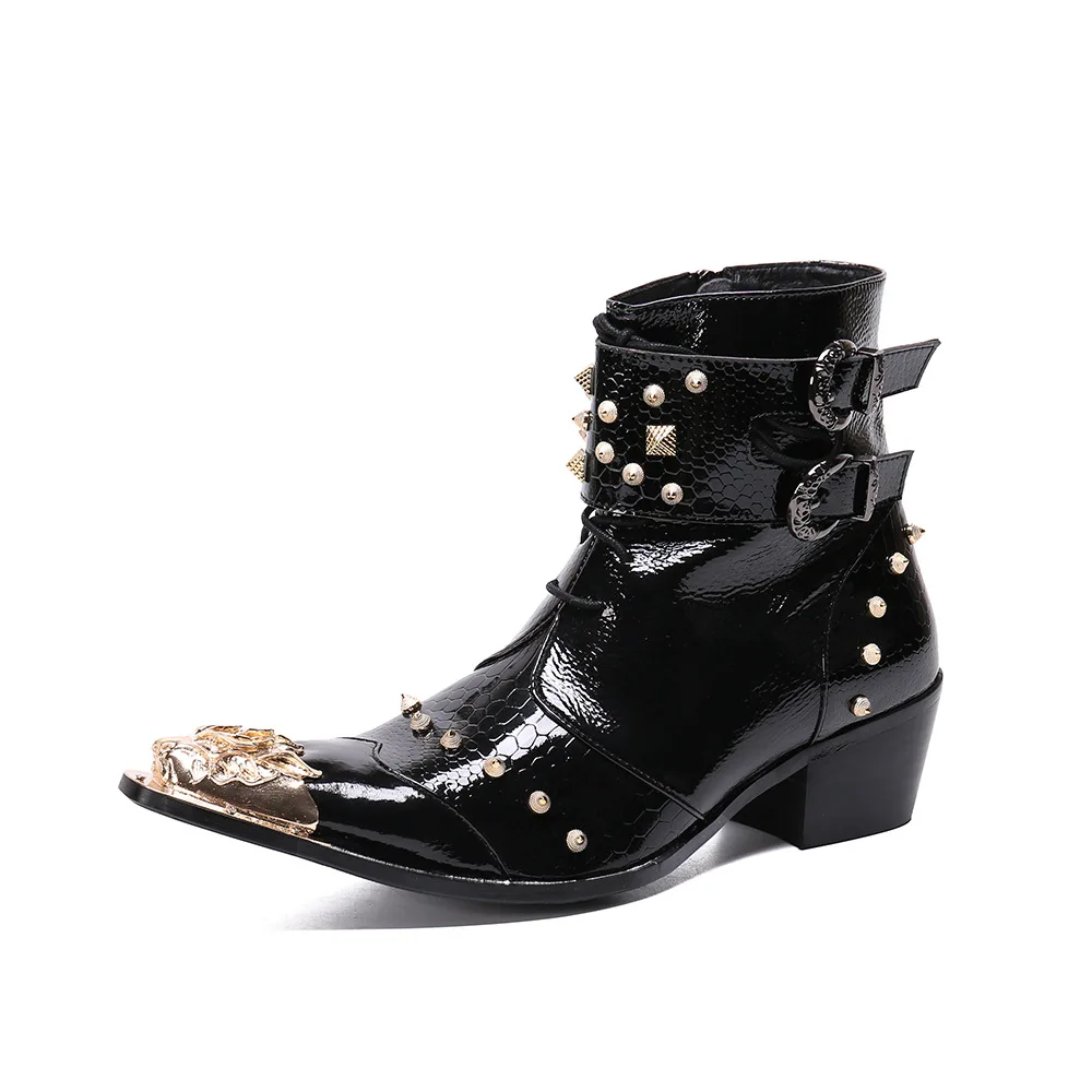Gothic Punk Dress Cow Leather Boots For Men Casual Rivet Shoes Buckle Platform Boot Motorcycle Botas Masculinas Zapatos Hombre
Gothic Punk Dress Cow Leather Boots For Men Casual Rivet Shoes Buckle Platform Boot Motorcycle Botas Masculinas Zapatos Hombre