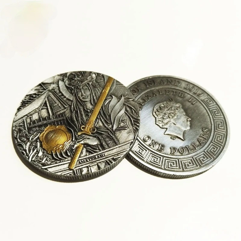 New Japanese Medal Mythology Amaterasu Great God Commemorative Coin Bookmark Decoration Metal Anti-Ancient Coin Badge
New Japanese Medal Mythology Amaterasu Great God Commemorative Coin Bookmark Decoration Metal Anti-Ancient Coin Badge