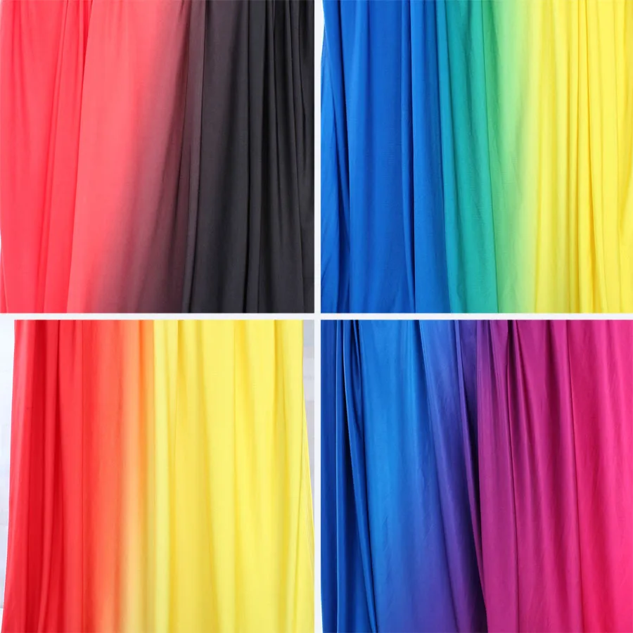 2 tone ombre spandex fabric gradient elastic material for Dancing Latin Costume Clothing Stretch Fabric by Yard
2 tone ombre spandex fabric gradient elastic material for Dancing Latin Costume Clothing Stretch Fabric by Yard
