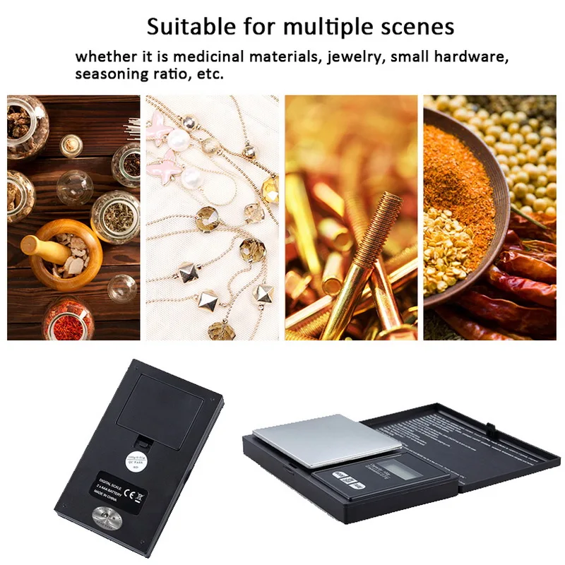 High Precision 0.01g Digital Kitchen Scale Jewelry Gold Balance Weight Gram LCD Pocket Mini Weighting Electronic Scales | Инструменты
