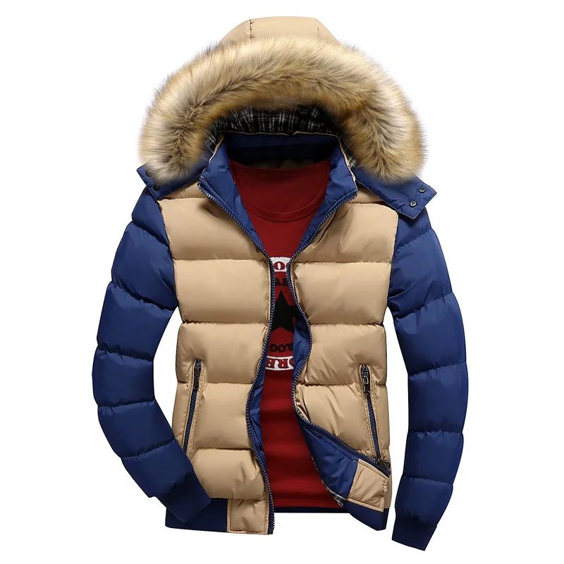Men Down Jacket Winter New Male Casual Hooded Outwears Coat Warm Fur Parka Overcoat Men's Solid Thick Fleece Zipper Jackets
Men Down Jacket Winter New Male Casual Hooded Outwears Coat Warm Fur Parka Overcoat Men's Solid Thick Fleece Zipper Jackets