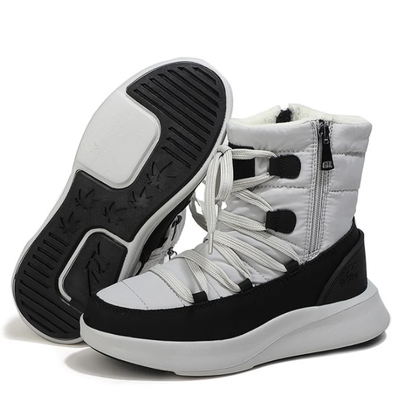 Brand Boots 2021 Winter Waterproof Warm Female Snow Boots Thick Plush Ladies Lace Up Nude Boots Thick Bottom Zipper Cotton Boots
Brand Boots 2021 Winter Waterproof Warm Female Snow Boots Thick Plush Ladies Lace Up Nude Boots Thick Bottom Zipper Cotton Boots