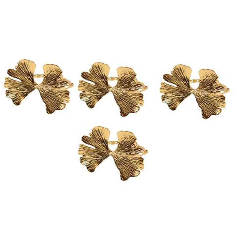 4Pcs/Lot Vintage Ginkgo Leaf Napkin Buckle Leaf Napkin Ring Forest Series Wedding Napkin Ring 
4Pcs/Lot Vintage Ginkgo Leaf Napkin Buckle Leaf Napkin Ring Forest Series Wedding Napkin Ring
