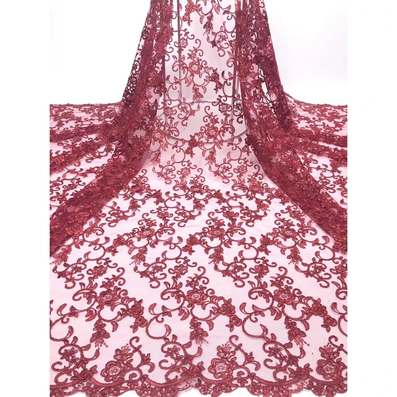 African Lace Fabric 2020 High Quality Lace Polyester Pattern Embroidery Fabrics Bridal Tulle For Wedding Party Dress
African Lace Fabric 2020 High Quality Lace Polyester Pattern Embroidery Fabrics Bridal Tulle For Wedding Party Dress