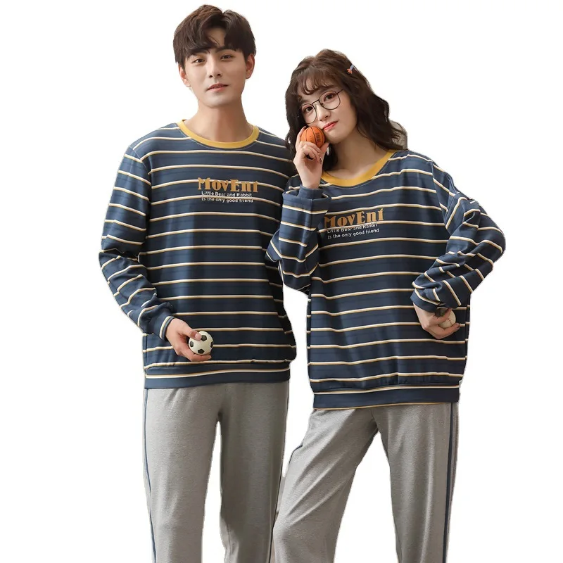 Pajamas Sets Women Print Soft Cotton Carton Fashion Men Long Sleeve Sleepwear Suit 2 piece Sexy Spring Home Couple Lounge Gift
Pajamas Sets Women Print Soft Cotton Carton Fashion Men Long Sleeve Sleepwear Suit 2 piece Sexy Spring Home Couple Lounge Gift
