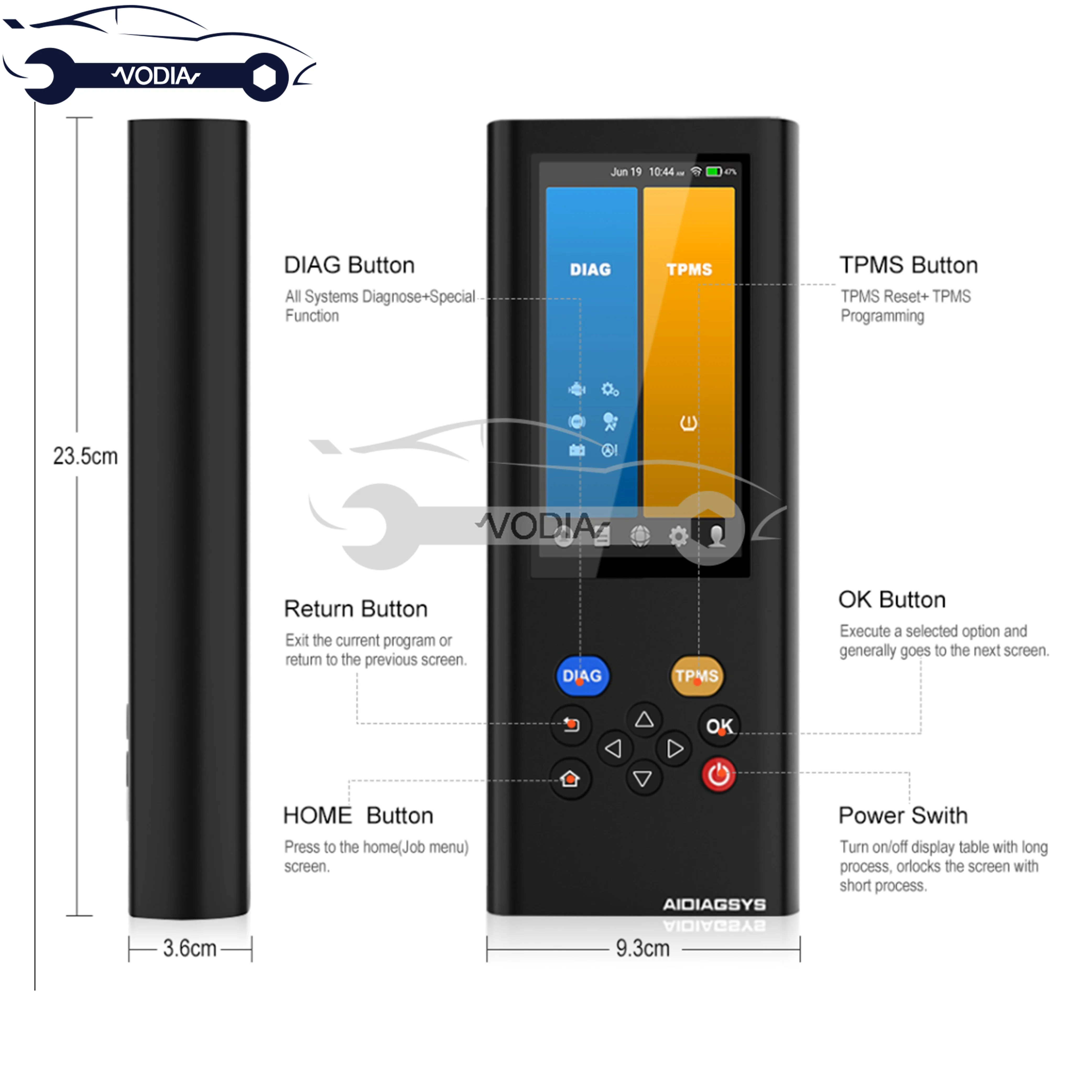 Diagnostic Tool LAUNCH AIDIAGSYS OBD2 Scanner Auto Car All System TPMS Programming SAS ABS Oil Reset ODB2 Code Reader Scanner
Diagnostic Tool LAUNCH AIDIAGSYS OBD2 Scanner Auto Car All System TPMS Programming SAS ABS Oil Reset ODB2 Code Reader Scanner