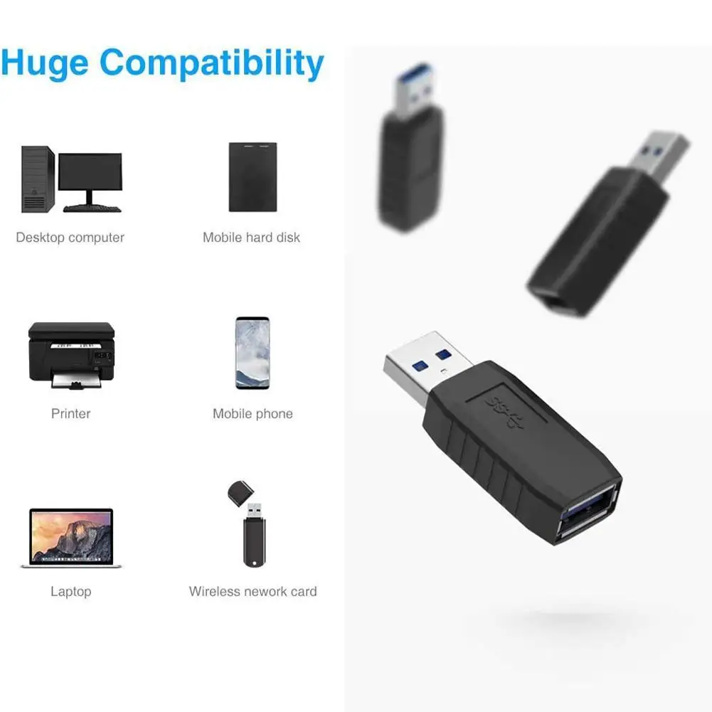 USB 3.0 Adapter Connector Male to Female Extender M-F Durable Converter Laptop Converter Changer For PC Coupler U3F3
USB 3.0 Adapter Connector Male to Female Extender M-F Durable Converter Laptop Converter Changer For PC Coupler U3F3