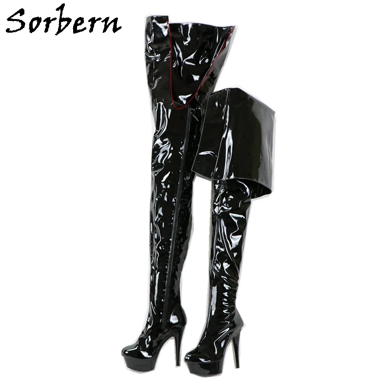 Sorbern Custom 15Cm High Heel Boots Crotch Thigh High 75Cm/115Cm Extra Long Crossdressers Boot Fetish Women Shoe Multi Colors
Sorbern Custom 15Cm High Heel Boots Crotch Thigh High 75Cm/115Cm Extra Long Crossdressers Boot Fetish Women Shoe Multi Colors