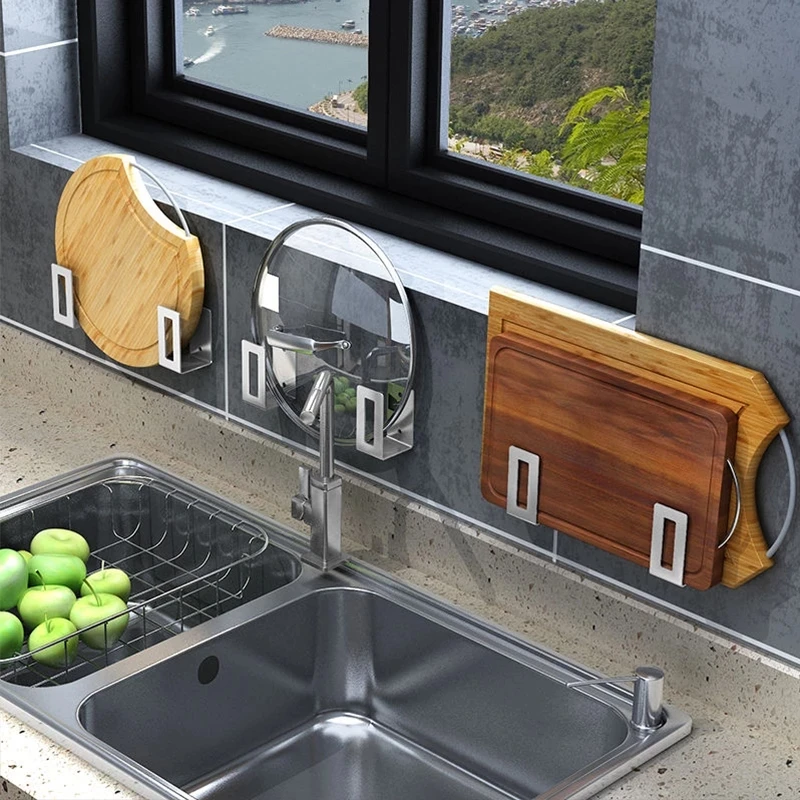 Kitchen Racks Lid Rack Cutting Board Cutting Board Frame Free Punching Stainless Steel Kitchen Rack Storage Rack
Kitchen Racks Lid Rack Cutting Board Cutting Board Frame Free Punching Stainless Steel Kitchen Rack Storage Rack