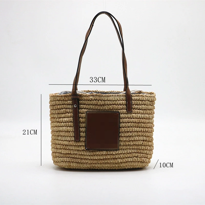 Fashion Rattan Faffia Women Shoulder Bags Woven Handmade Knitted Shopping Bag Straw Clutch Holiday Vacation Leisure New Tote
Fashion Rattan Faffia Women Shoulder Bags Woven Handmade Knitted Shopping Bag Straw Clutch Holiday Vacation Leisure New Tote