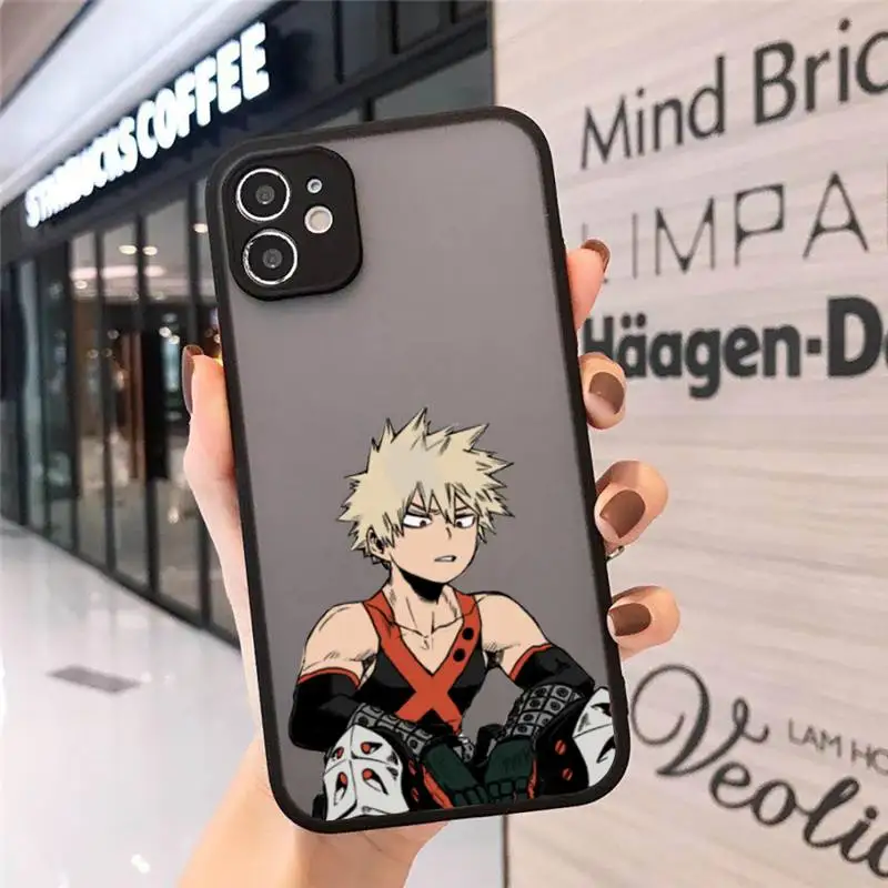My Hero Academia deku bakugou Boku Phone Case Matte Transparent for iPhone 7 8 11 12 s mini pro X XS XR MAX Plus cover funda
My Hero Academia deku bakugou Boku Phone Case Matte Transparent for iPhone 7 8 11 12 s mini pro X XS XR MAX Plus cover funda